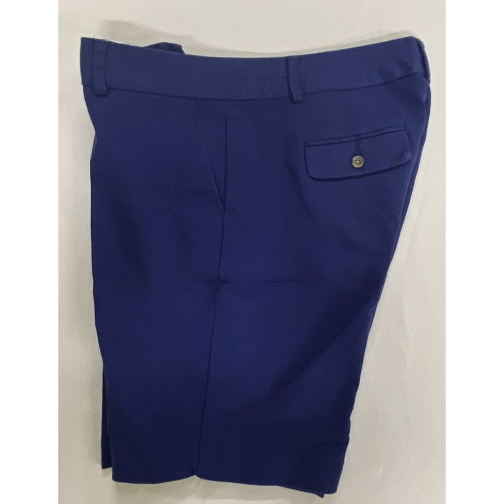 Banana Republic Womens Martin Fit Royal Blue Flat Front 4 Pocket Shorts 10P